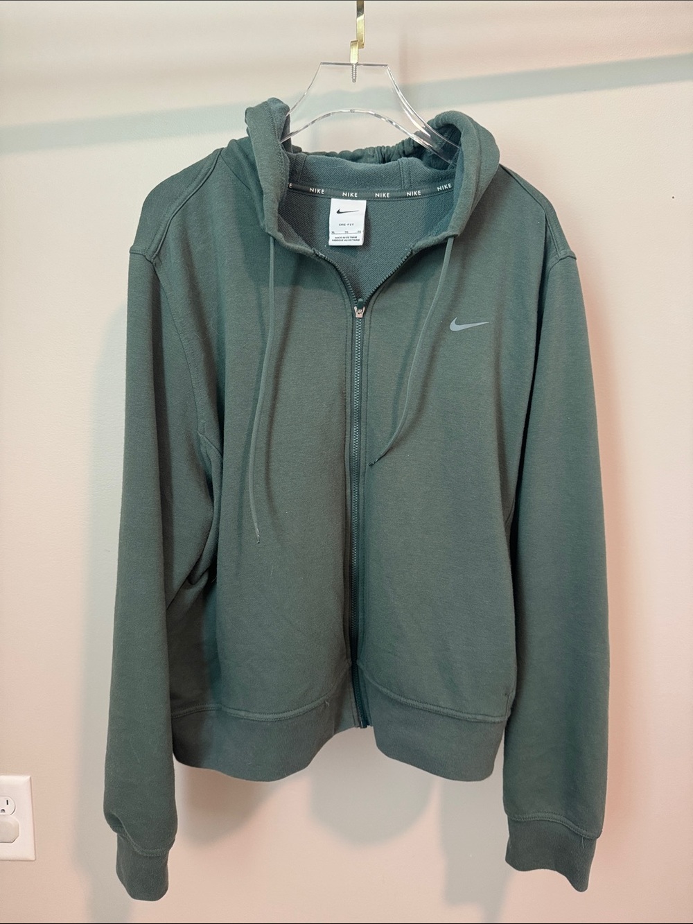 Nike Dri-FIT Full-Zip Hoodie Green XL